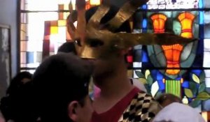 Sin-le-Noble : les masques vénitiens des enfants