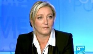 Interview de Marine Le Pen sur France 24 (Partie2)