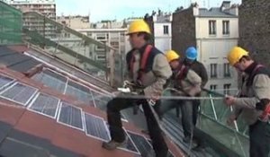Photovoltaïque à Paris : formation professionnelle sur le toit du centre de formation d'apprentis (CFA) Delépine  75011
