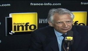 Villepin présente son projet sur France Info