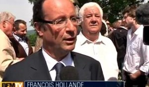 Hollande rend hommage à François Mitterrand