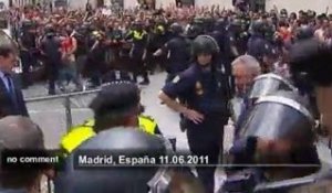 Manifestation devant la mairie de Madrid - no comment