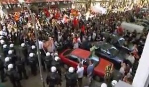 Heurts entre police et manifestants en Allemagne