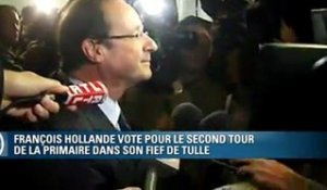 F. Hollande a voté pour le 2nd tour de la primaire