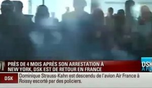 Dominique Strauss-Kahn de retour en France