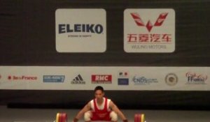 Weightlifting World Championships Paris 2011 - M69kgA - Deshang TANG - Snatch 3 - 155kg