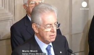 Avènement du gouvernement Monti: "la fin de la...