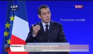 Évènements : Discours de Nicolas Sarkozy à Bordeaux sur la fraude sociale