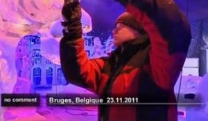 Festival des sculpteurs de glace à Bruges - no comment