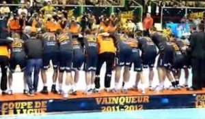 Remise du trophé - Coupe de la ligue handball 2011