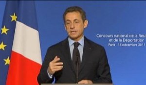 Discours de N. Sarkozy pour le 50ème anniversaire du concours de la Résistance et la déportation