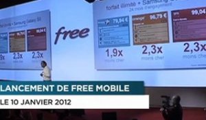 Xavier Niel (Free) tape sur SFR, Orange et Bouygues Telecom