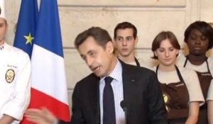 Remise de la galette à N. Sarkozy