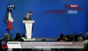 François Hollande présente son projet présidentiel