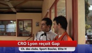 Avant match, CRO Lyon contre Gap, CS EH J8