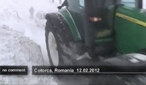 La Roumanie encore bloquée par la neige - no comment