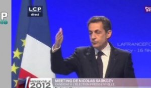 Zapping Actu du 17 février 2012 - Réactions multuples suite à la déclaration de candidature de Nicolas Sarkozy...