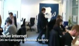 A l'intérieur du QG de Nicolas Sarkozy