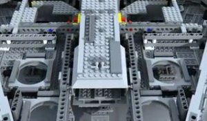 Lego Millennium Falcon Stop Motion Assembly 3d