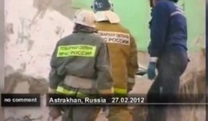 Russie : un immeuble détruit par une... - no comment