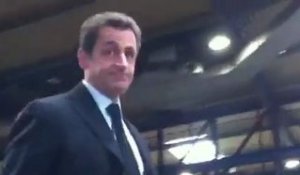 Nicolas Sarkozy visite Bronze Industriel à Suippes (51)