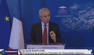 Évènements : Conférence de presse de M. Claude Bartolone, Président de l’Assemblée nationale