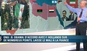 Onu : Barack Obama, d’accord avec François Hollande sur de nombreux points, laisse le Mali à la France