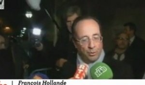 Hollande assure "travailler pour le second tour et la victoire"