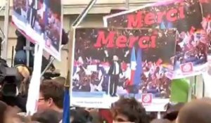 Solférino, ivre de bonheur, a célébré la victoire de François Hollande
