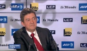 Questions d’info : Jean-Luc Mélenchon, porte-parole du Front de gauche