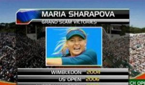 Roland-Garros, Finale - Sharapova réalise le Grand Chelem.