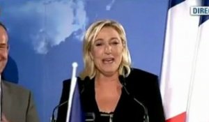 Réaction de Marine Le Pen - Législatives 2012