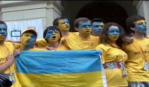 Lviv – flash mob patriotique