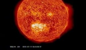 Effet d'une éruption solaire sur la Terre