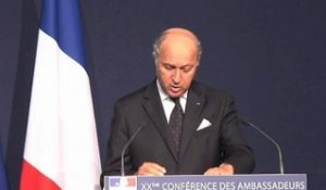 XXe Conférence des ambassadeurs : discours de clôture de Laurent Fabius (29.08.2012)