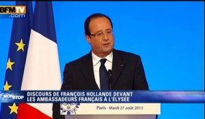 François Hollande: "le massacre de Damas ne peut rester sans réponse" - 27/08