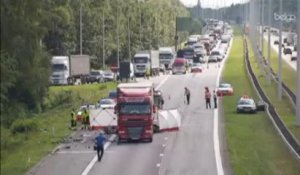 Un accident sur l'E19 fait un mort et un blessé grave