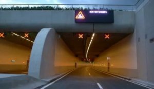 Exclusif: la vidéo du nouveau tunnel routier devant l'Otan