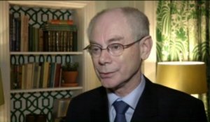 Herman Van Rompuy, "fier" de recevoir le prix Nobel