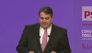 Sigmar Gabriel, président du SPD - Congrès de Toulouse