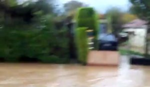 Inondations à Hames-Boucres (Pas-de-Calais)
