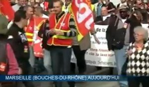 Plusieurs milliers de salariés français dans la rue pour refuser l'austérité