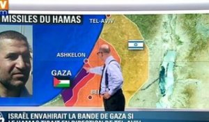 Israël envahirait la bande Gaza si le Hamas tirait en direction de Tel-Aviv