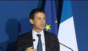 Conférence de Presse de Manuel Valls  à Lorient à propos de l'évacuation de Notre Dame Des Landes