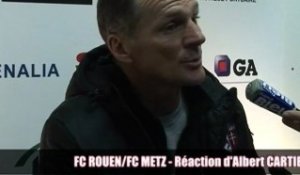 J15 FC ROUEN - FC METZ - Réaction d'Albert CARTIER