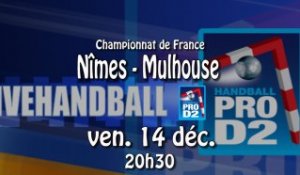 USAM NÎMES - MULHOUSE SUD ALSACE 15-12-2012 - Handball ProD2