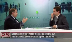 RDI Économie - Entrevue Stéphane Leblanc