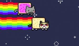 Grumpy Nyan Cat Destroys the World