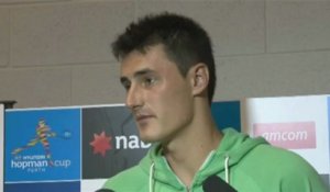 Hopman Cup - Tomic attend Djokovic