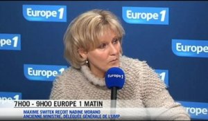 Nadine Morano : "François Hollande le bienheureux"